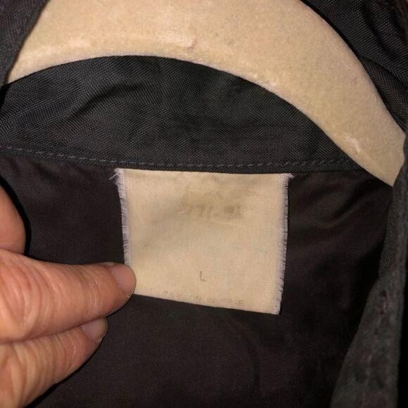 Urban Equipment Windbreaker Jacket Mens Large L Vintage Nylon Black Zipper Snaps - Picture 8 of 15